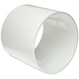 Spears 429 Series PVC Pipe Fitting, Coupling, Schedule 40, White, 1-1/2" x 1" Socket