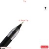 Goldex Klassy BLACK 10 x 0.7mm Fine Tip Ballpoint Pens