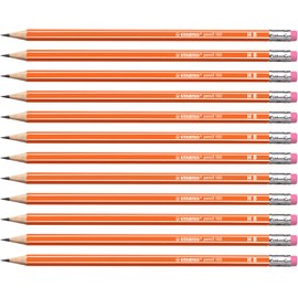 Graphite Pencil - STABILO pencil 160 E/T - Orange - Box of 12 - HB