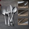 Alata Bailey 20-Piece Forged Silverware Set Stainless Steel Flatware Set,Service