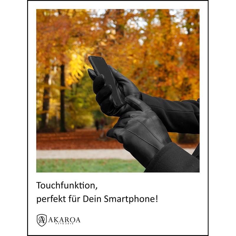 AKAROA ESTD 2019 Men’s RON Italian Sheepskin Leather Gloves with