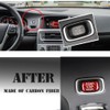 HIBEYO Carbon Red Push Button Start Stop Switch for Volvo