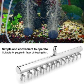 Aquarium Air Control Valve, 12 Way Stainless Steel Aquarium Lever Pump Valve Fish Tank Air Control Lever Valve Regulator AccessoriesAir Pump Accessories
