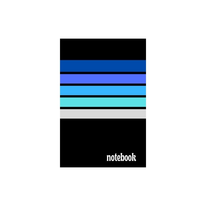 Notebook: With The Coolest Blue Stripes You'll Ever See