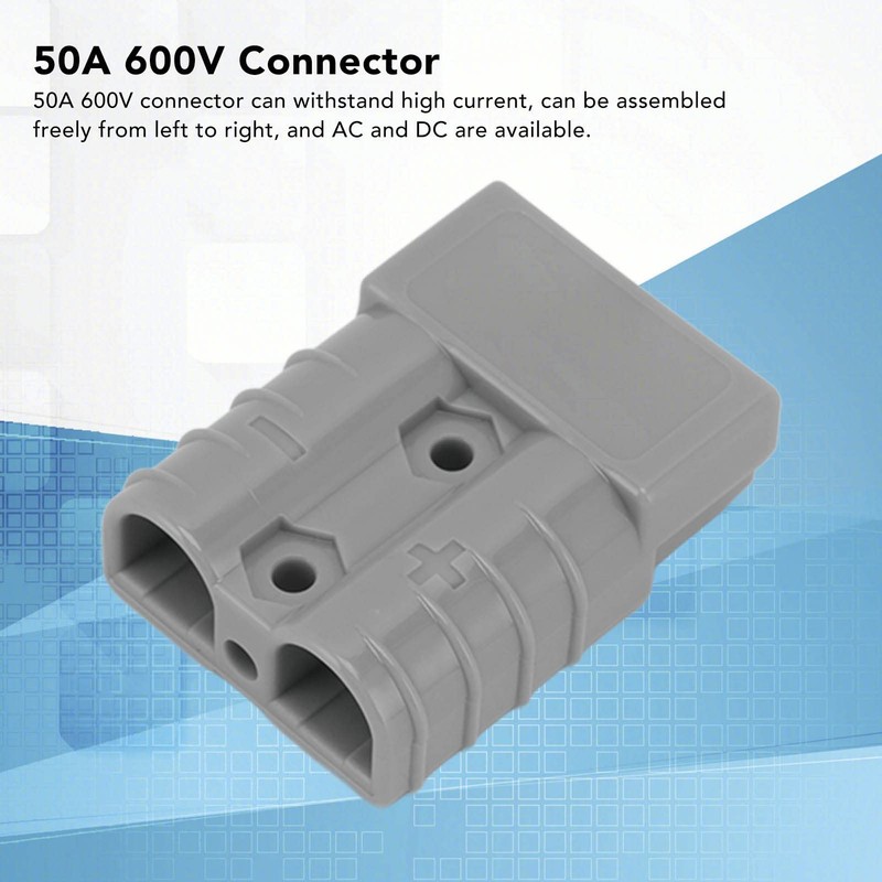 50A 600V Connector, Lightweight 50A 600V Connector Plug AC DC
