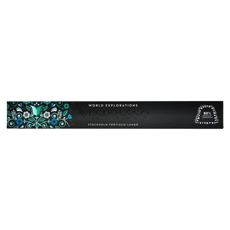 Nespresso Stockholm Fortissio Lungo Coffee 50 Capsules Pods 5 Sleeves