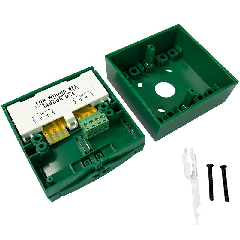 UHPPOTE Resettable Break Glass Fire Emergency Exit Release Button for