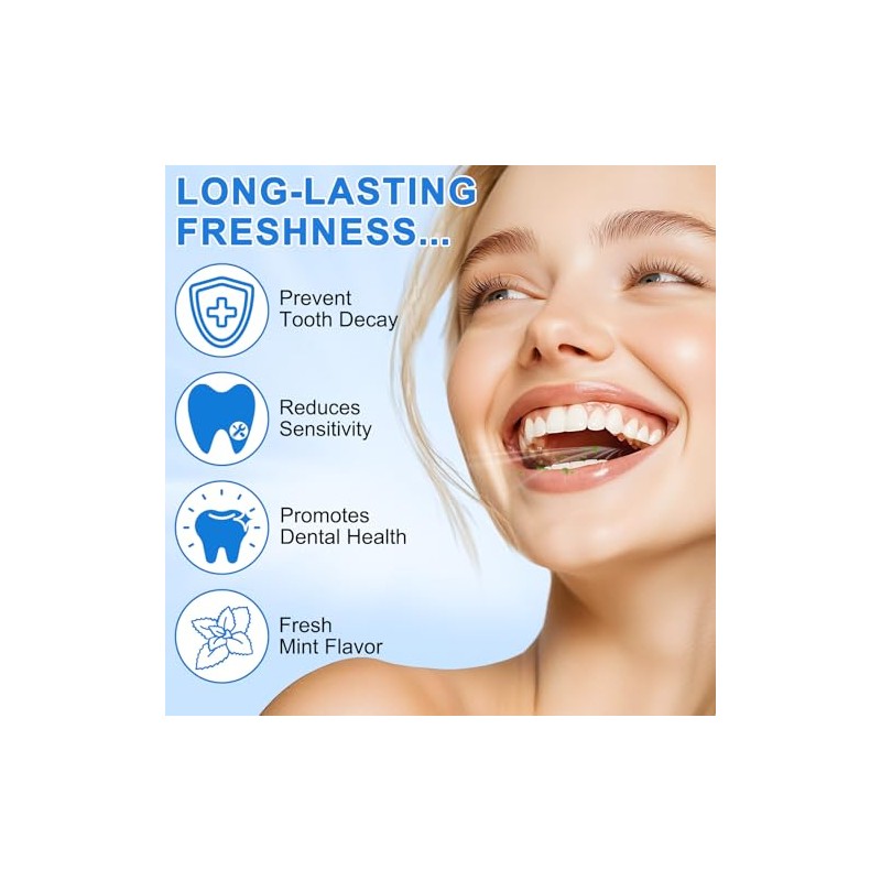 Hydroxyapatite Toothpaste 2PC for Enamel Protection, Contains 9.9% Nano-Hydroxyapatite, Restores