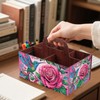 DIY Diamond Art Storage Box with Handle Hummingbird and Rose