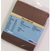 Solid Brown Cotton Flannel Portable/Mini Crib Sheet - 24 x