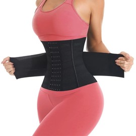 MISTHIN Waist Trainer Shaper for Women Full Body Belly Girdle Shaping Waist Cincher Wrap Belt Tummy Control Shapewear Black (#1 Black, Small)