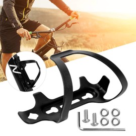 VGEBY Bicycle Water Bottle Cage, Bike Water Bottle Holder Lightweight Universal Aluminium Alloy Water Cup Bracket (black) Riding Racks And Storage