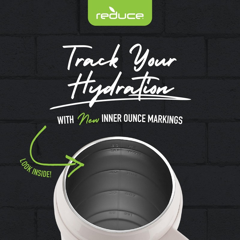 Reduce el vaso de 50 onzas, taza de acero inoxidable