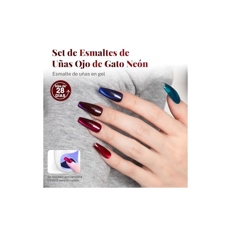 CHERIMOYA Kit de 6 Esmaltes de Uñas en Gel Ojo