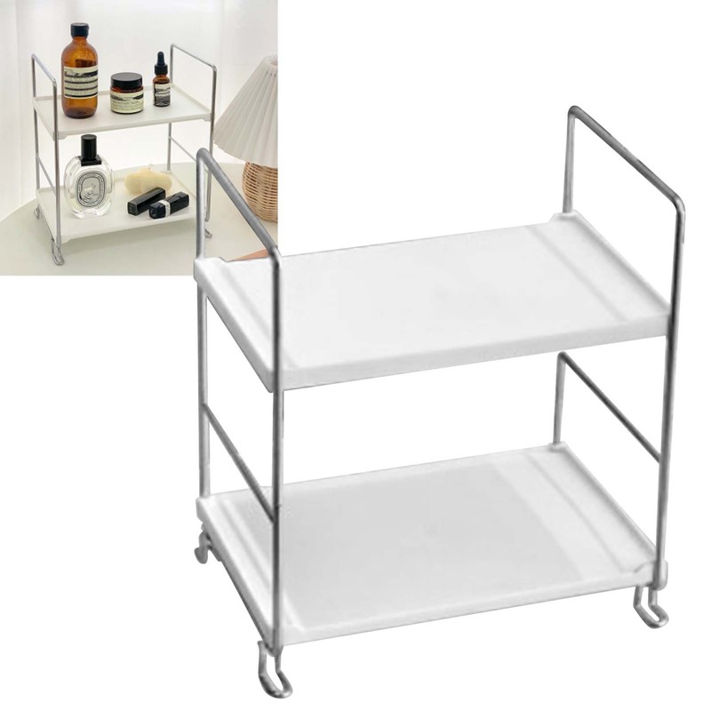 2 Tier Countertop Organizer Nordic Style Large Space Removable Cabinet