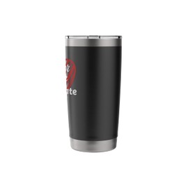 Forever In Love With Chocolate ~ Funny Valentines Quote Stainless Steel Insulated Tumbler