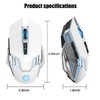 Mouse Inalámbrico Bluetooth Ratón Gaming Recargable, Ratón Ergonómico de 7