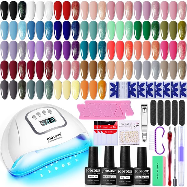 JODSONE Gel Nail Polish Kit with U V Light 32