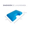 Almohada Cervical Cooling Gel Memory Foam Ortopédica con Curvatura Almohada