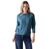 Cecil Women's Long-Sleeved Shirt, Aqua Melange
