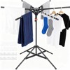 4-Leg Clothes Drying Rack with 6 Adjustable Poles for Indoor/Outdoorr,Clothing