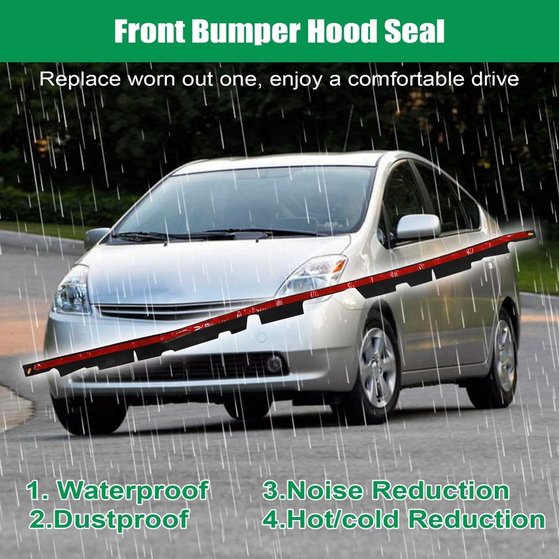 FZJDSD Front Bumper Front Hood Rubber Seal Compatible with Toyota