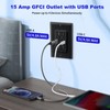 Suplevel 15 Amp Self-Test GFCI Outlet Combination with USB Type