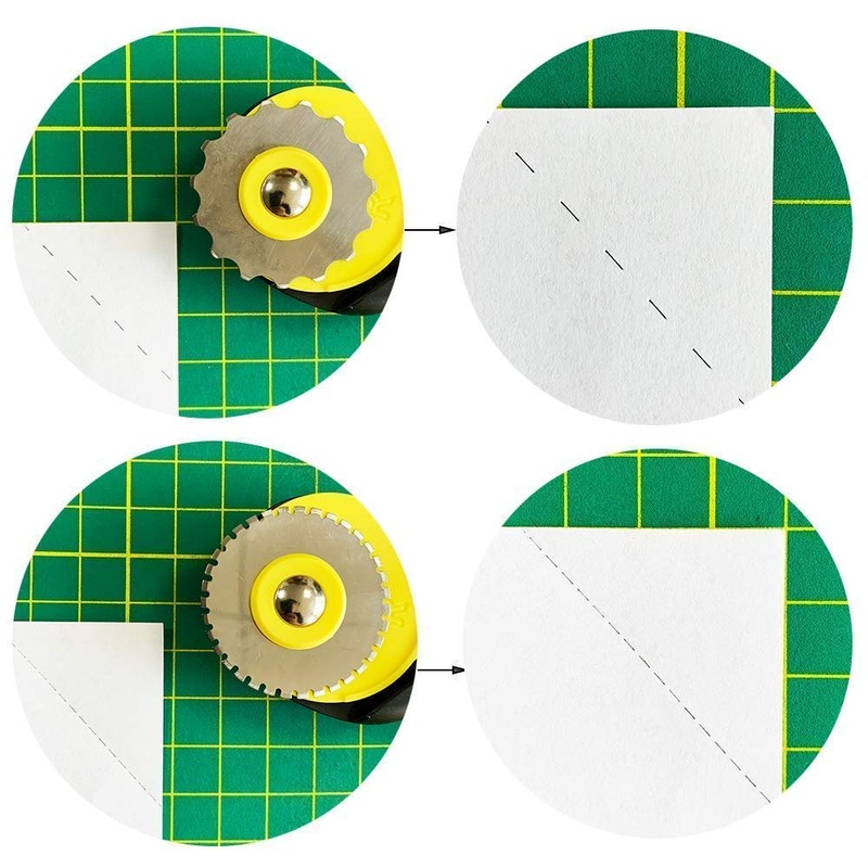 AUTOTOOLHOME 45mm Rotary Cutter Set with 9 Pack Replacement Rotary
