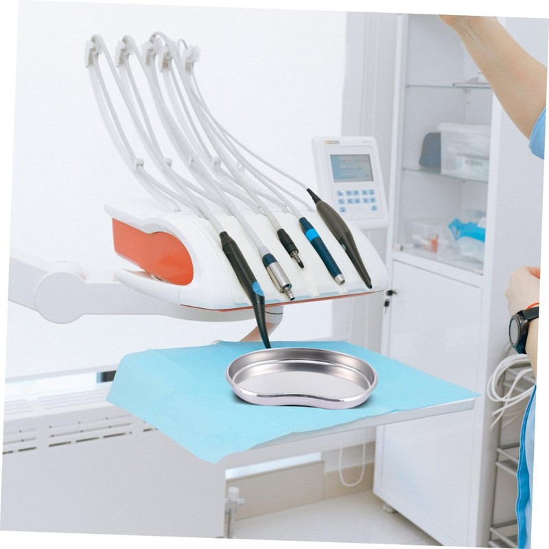 LABRIMP 3Pcs Stainless Steel Medical Kidney Shaped Laboratory Equipment for