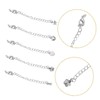 DOITOOL 5Pcs Necklace Chain Extenders Kit Jewelry Extension Chains for
