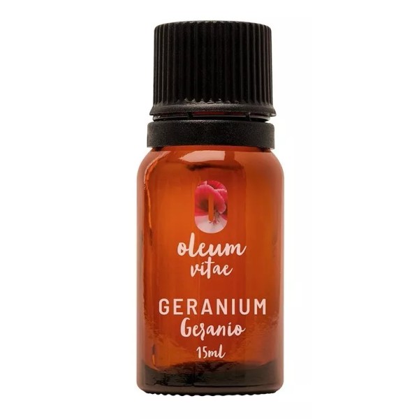 Oleum Vitae Aceite Esencial De Geranio 100% Puro Y Orgánico 15ml