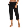 Sarin Mathews Womens Capri Yoga Pants Loose Workout Joggers Drawstring