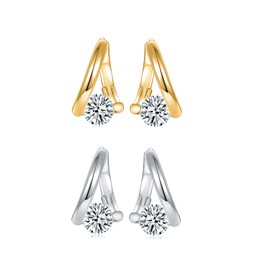 Lymphvity Germanium Earrings Atheniz Lymphatic Earrings Lymphatic Drainage Earrings Jewelry Gifts for Women（Silver/Gold） (Gold+Silver)