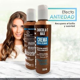 GAERO GLOBAL SOLUTION Crema Para Peinar Chocola-t Max Neferti By Gaero Shop | Reestructura, Regenera E Hidrata La Fibra Capilar | Queratina | 300ml