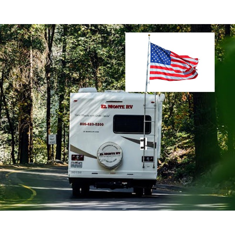 Upgrade Your RV with a Heavy-Duty Ladder Flagpole Holder –