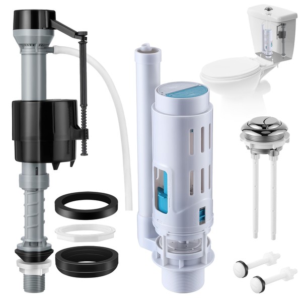 Saillong Universal Toilet Tank Replacement Kit, Include Dual Flush Valve