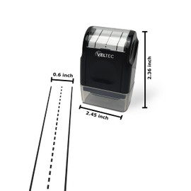 Veltec Dashed Handwriting Lines Practice Roller Stamp for Kids, Parents and Teachers (Light Blue)