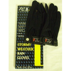 Pacific Coast PC1 Rain Gloves (Ladies Pair Small) Black
