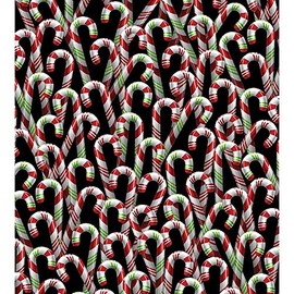 Robert Kaufman Fabrics Jolly Saint Nick Candy Canes Holiday
