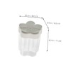 CIYODO Portable Spice Containers 2-piece Seasoning Jar Set Spice Dispenser