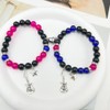Matching Bracelet for Couple Women Men Dainty Guitar Crown Bracelet