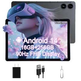 AGM Latest Tablet 11 Inch, Android 14 Tablet Octa-core Processor, 16GB RAM 256GB ROM 2TB TF, 50MP+8MP, FHD IPS In-cell Display | High Refresh Rate | Widevine L1 Certified, 8000mAh, 5G Wi-Fi/GPS/BT/OTG