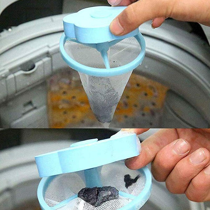 Washing Machine Filter Bag Floating Lint Hair Catcher Mesh Pouch