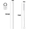 ALINK Reusable Clear Boba Straws, 13 mm x 10.5 in,