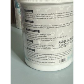 Pet Finger Wipes For Ears, Ear Cleaning For Cats Or Dogs