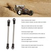 8Pcs Stainless Steel Link Rod 275mm Wheelbase Stainless Steel Link