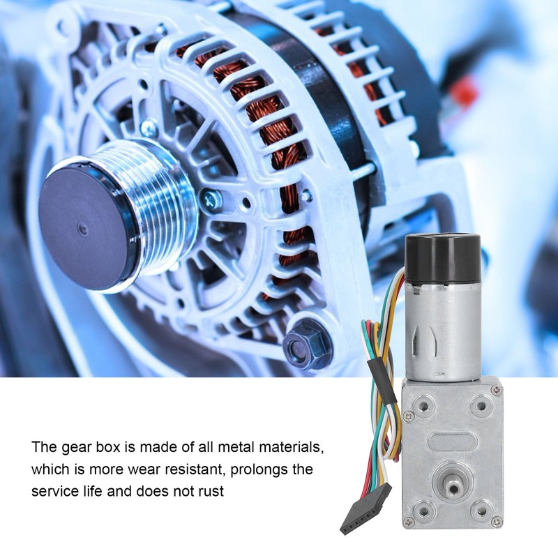 JGY‑370 Encoder Reduction Motor Full Metal Worm Gear Motor with