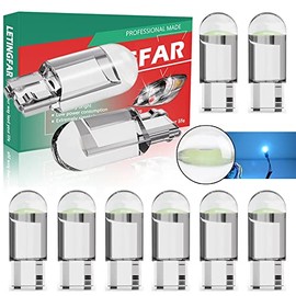 TORYOR 194 LED Bulb ice blue Pack of 10, T10 led bulb, 168 2825 W5W T10 Wedge COB LED Replacement Bulbs Error Free for Car Dome Map Door Courtesy License Plate Lights