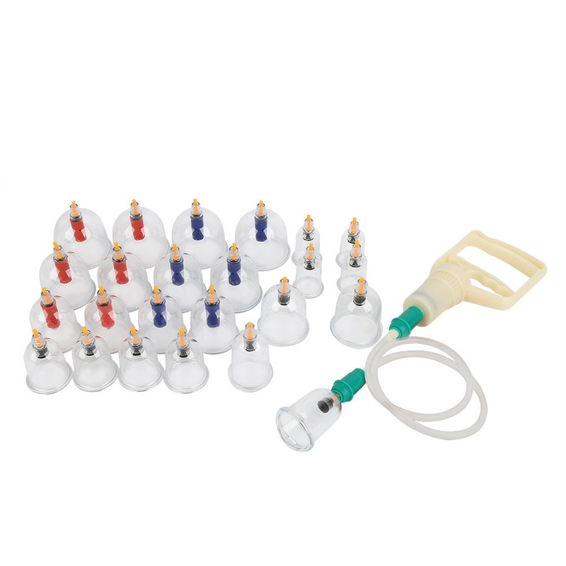 24pcs U shape Cups Chinese Vacuum Cupping Set Massage Therapy