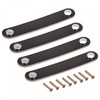 sourcing map Leather Drawer Pulls, 6.69" 4Pcs Surface Leather Furniture